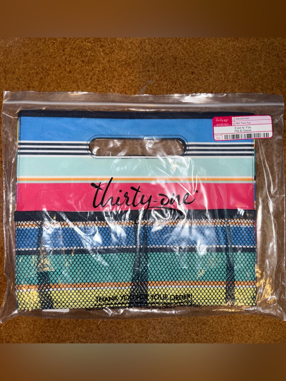 Thirty-One "Fold N' File" Collapsible Office Organizer